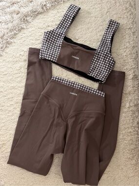 LIAISON THE LABEL SET - ASH BROWN AND GINGHAM